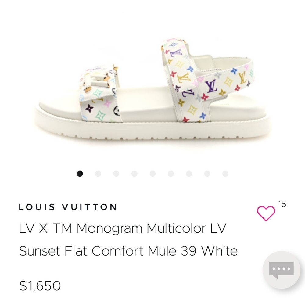 Louis Vuitton Kids Multicolor Monogram Sandals